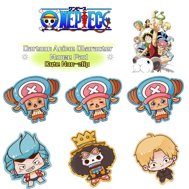 Laptop Accessories Mouse - One Piece cartoon anime character cute