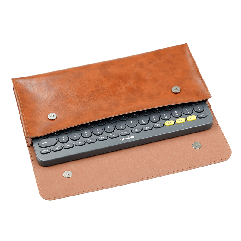 Laptop Accessories Sleeve - PU Leather keyboard carrying case bag