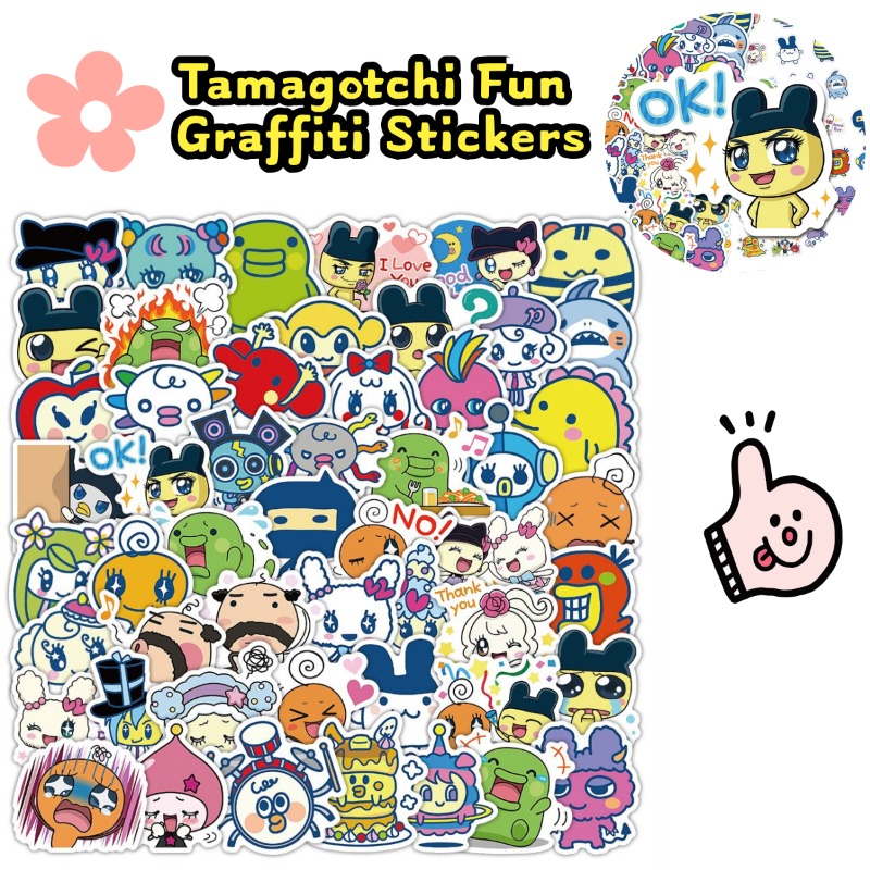 Laptop Accessories Case - Japanese Tamagotchi Stickers Electronic Pet Mametchi