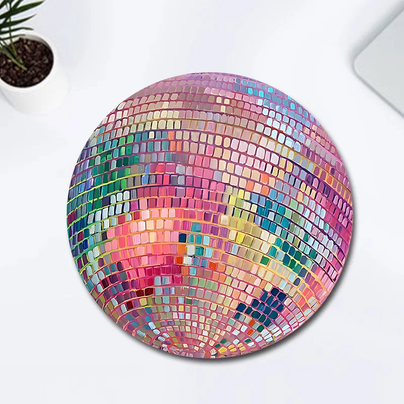 Rubber Round Pink Disco Ball M - огляд і ціна Laptop Accessories Pink