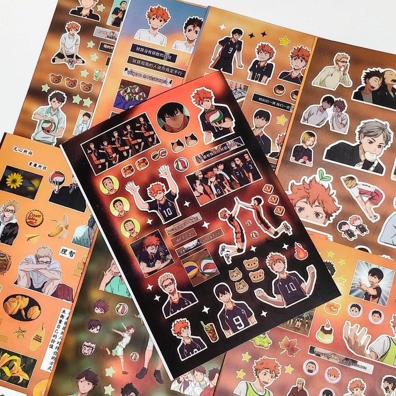 8pcs/set Haikyuu Anime Periphe - огляд і ціна Laptop Accessories Kit