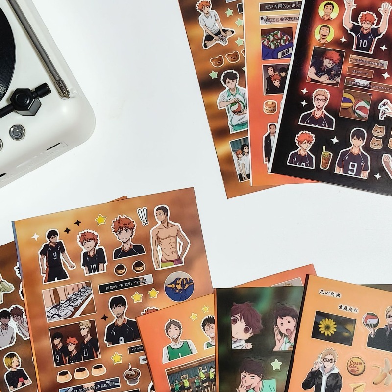 8pcs/set Haikyuu Anime Periphe - огляд і ціна Laptop Accessories Kit