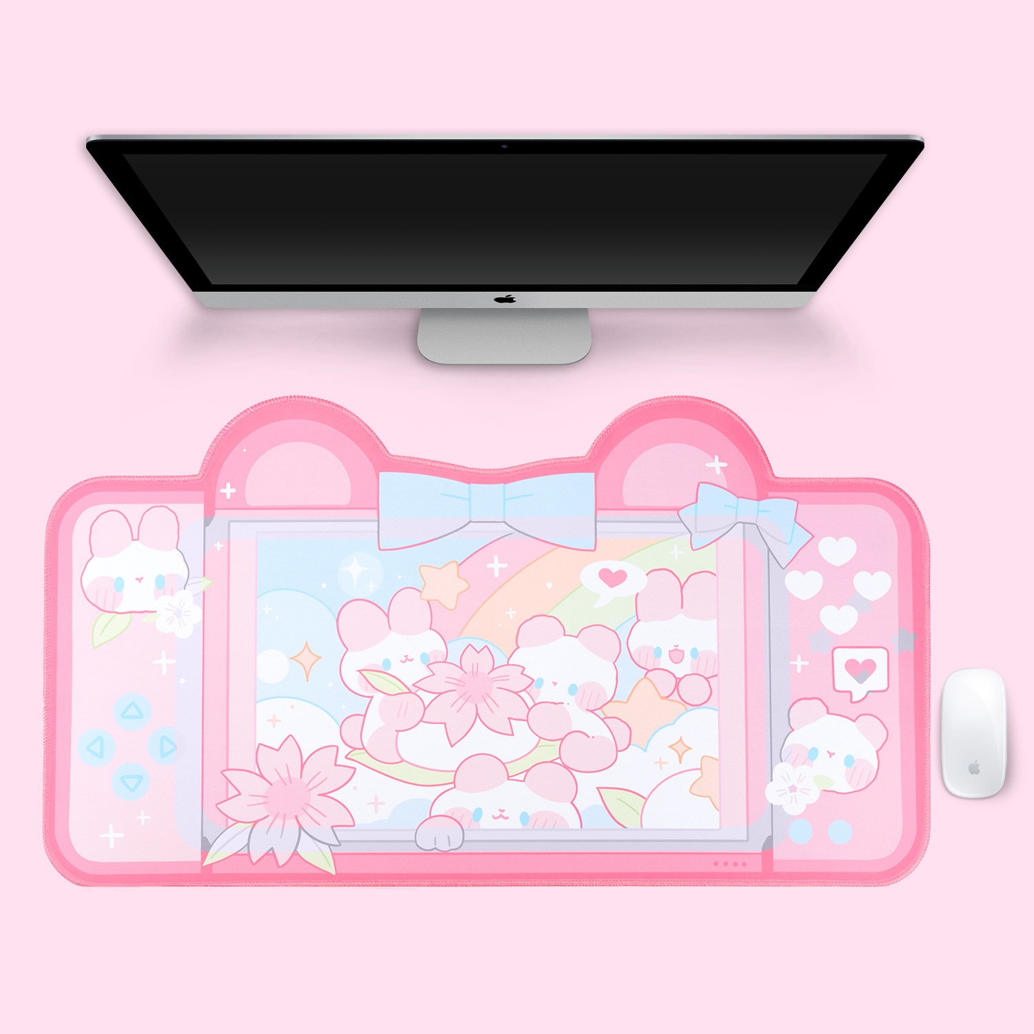 Extra Large Kawaii Gaming Mous - огляд і ціна Laptop Accessories Pink