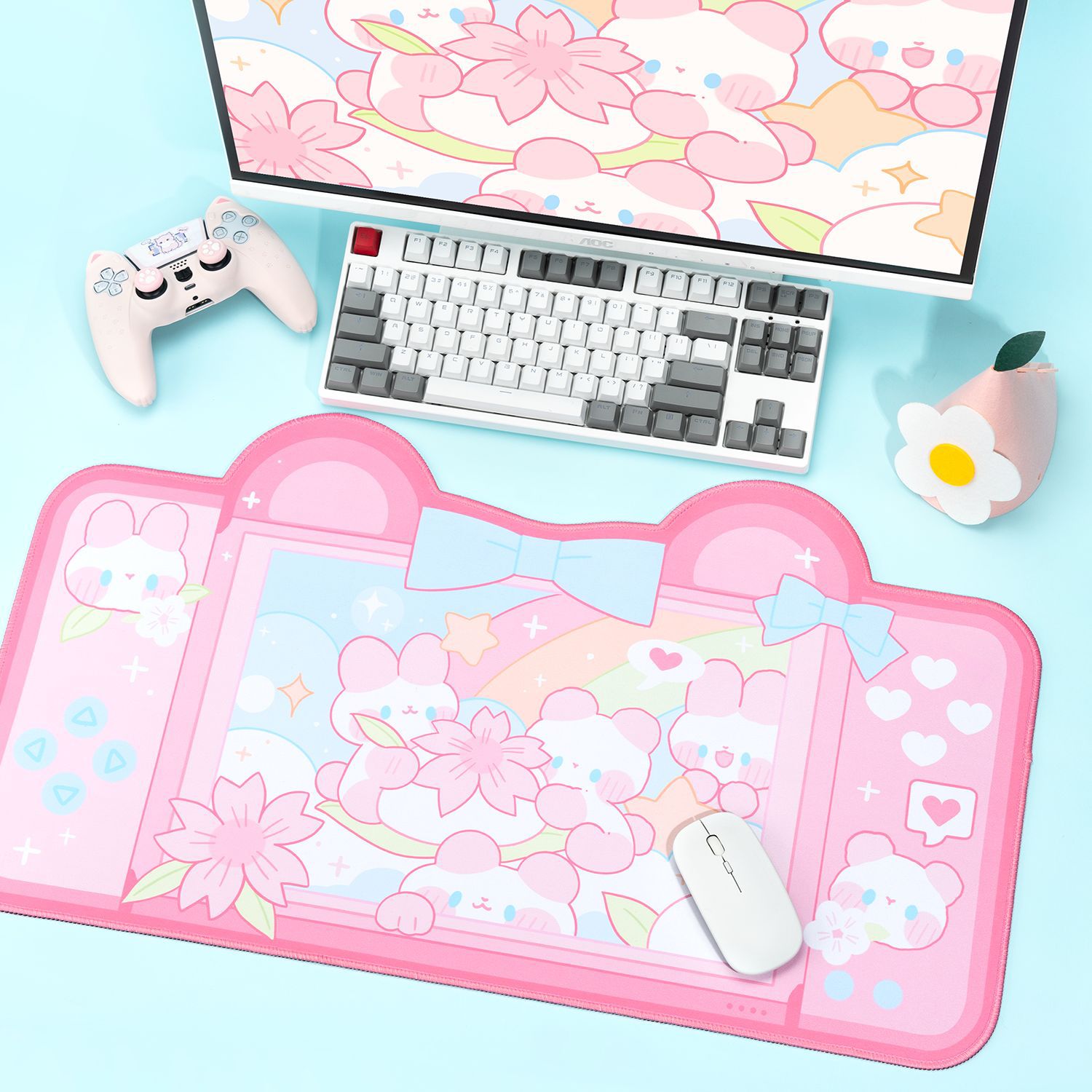 Extra Large Kawaii Gaming Mous - огляд і ціна Laptop Accessories Pink