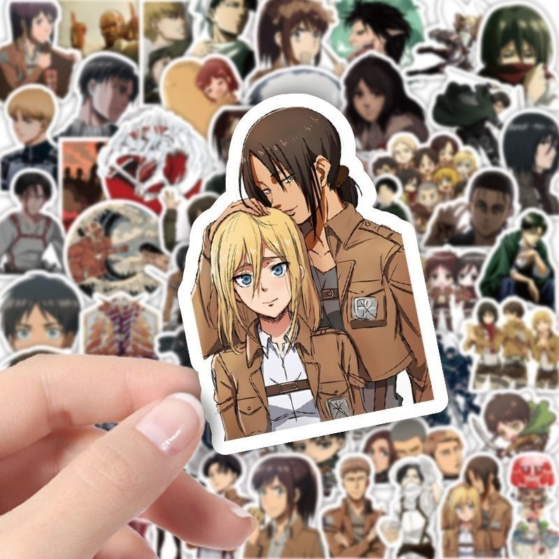 60Pcs Attack on Titan Anime St - огляд і ціна Laptop Accessories Case