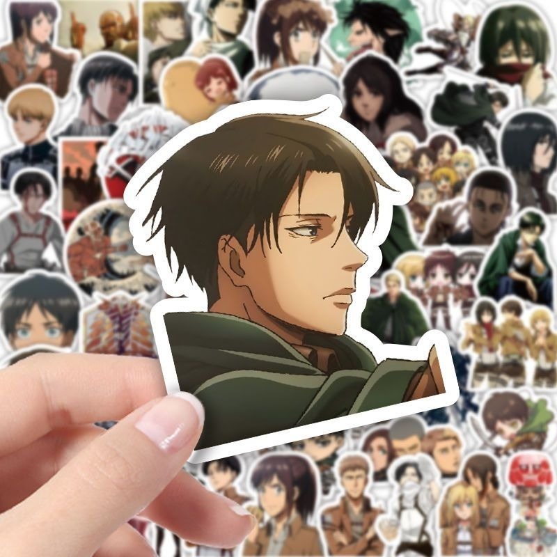 60Pcs Attack on Titan Anime St - огляд і ціна Laptop Accessories Case
