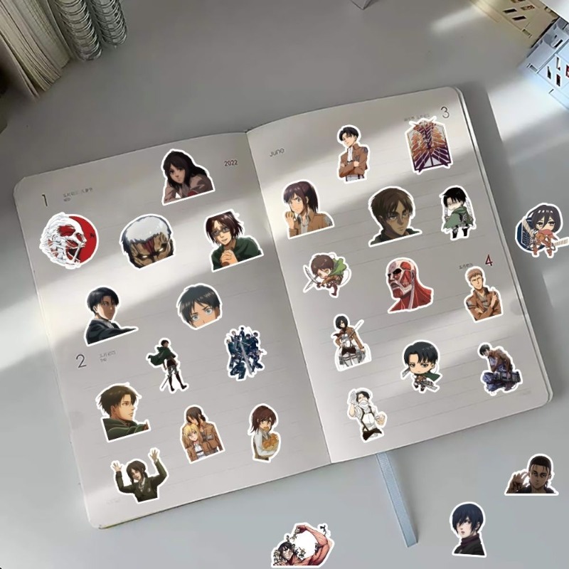 60Pcs Attack on Titan Anime St - огляд і ціна Laptop Accessories Case