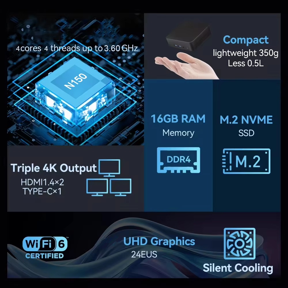 Portable Mini PC Windows 11 In - огляд і ціна Laptop Accessories Sleeve