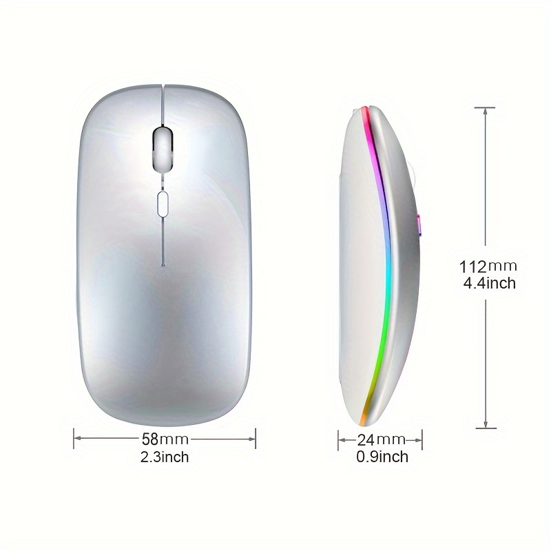 Wireless Mouse RGB Rechargeabl - огляд і ціна Laptop Accessories Mouse