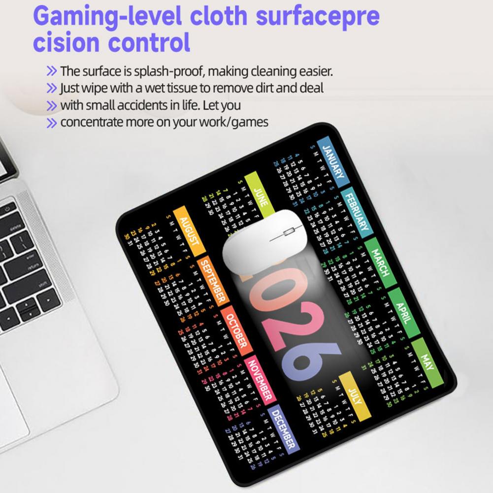 2026 Calendar Mouse Pad Waterp - огляд і ціна Laptop Accessories Mouse