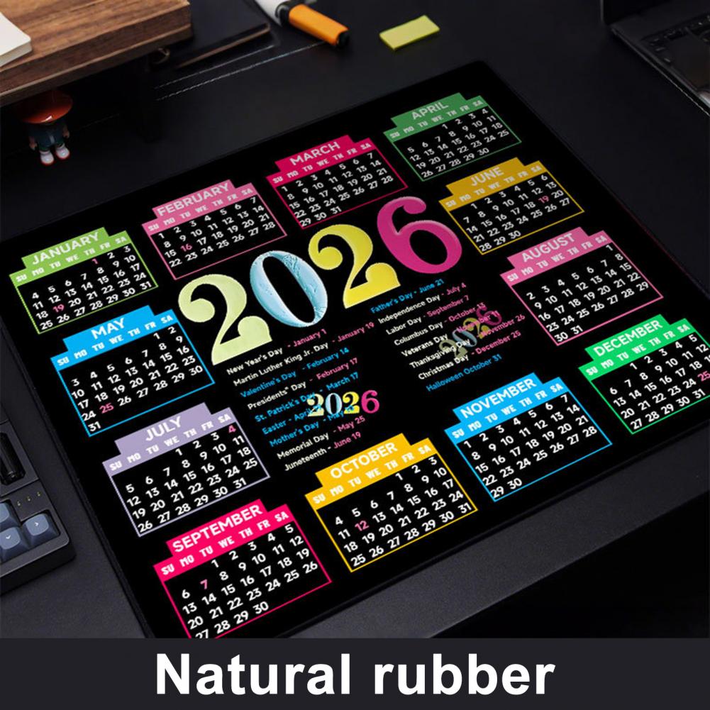 2026 Calendar Mouse Pad Waterp - огляд і ціна Laptop Accessories Mouse