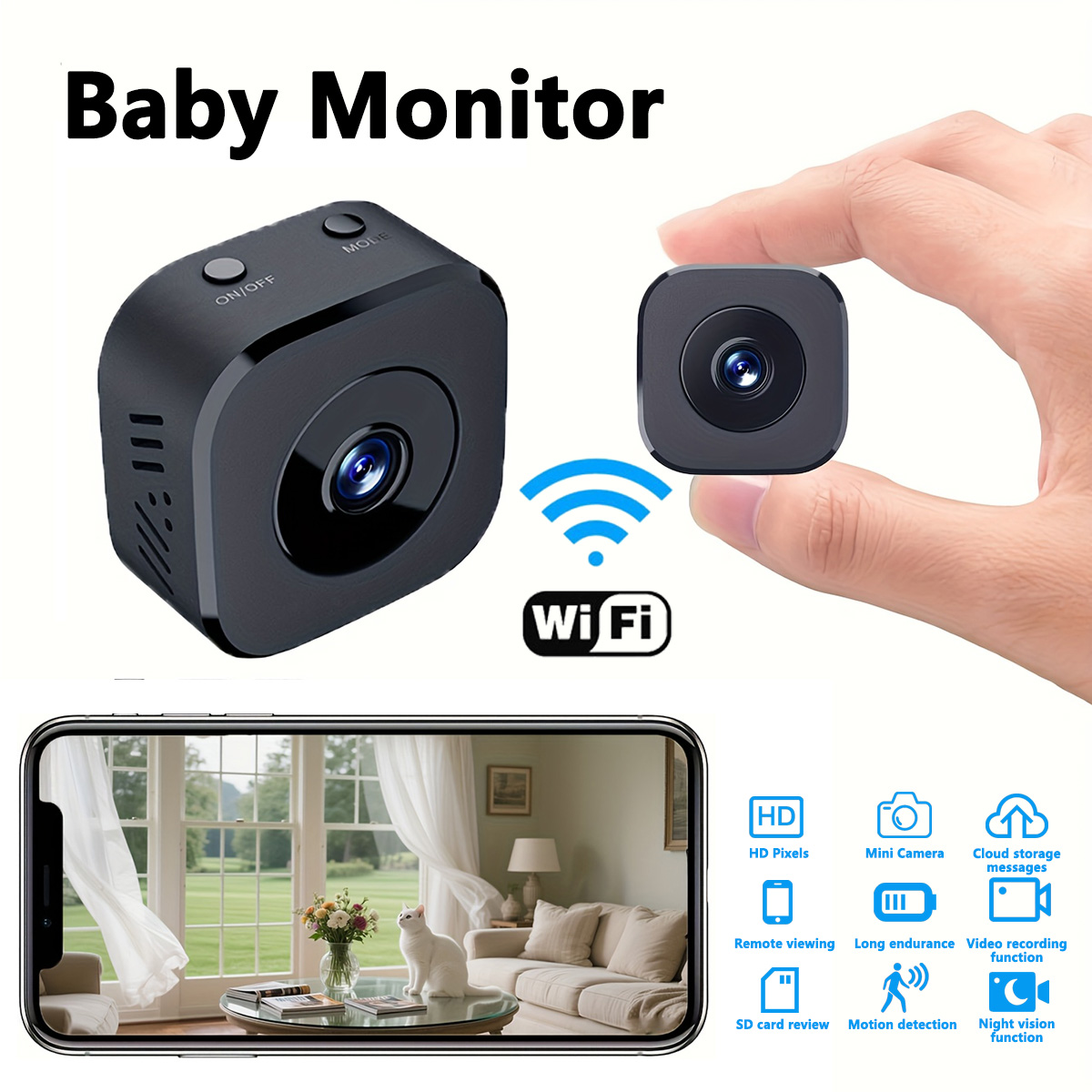 1080P HD Mini WiFi Camera Indo - огляд і ціна Monitor Portable Usb