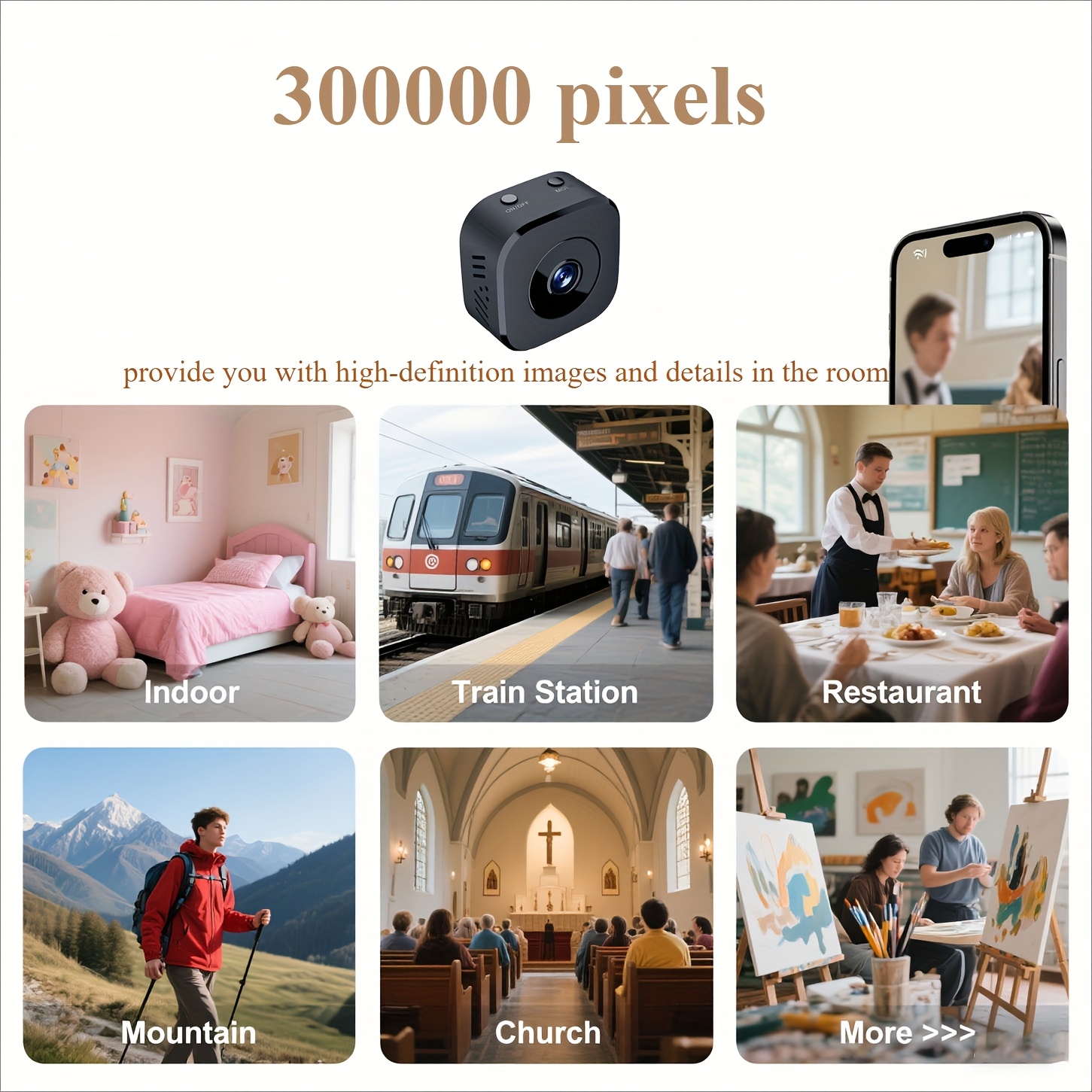 1080P HD Mini WiFi Camera Indo - огляд і ціна Monitor Portable Usb