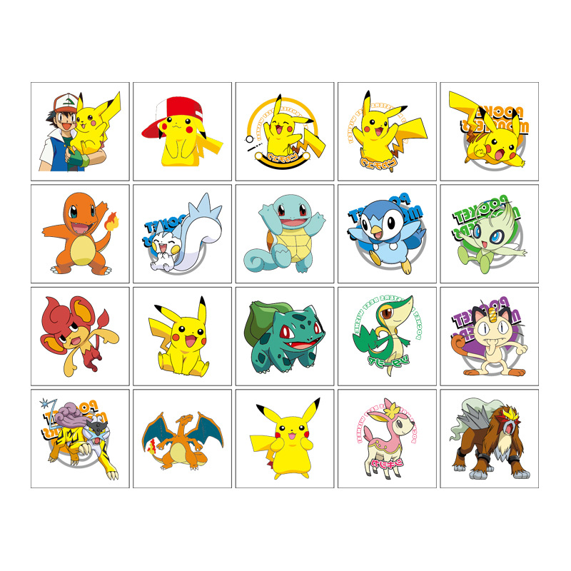 5*5cm 20pcs Pokemon Pikachu Ta - огляд і ціна Laptop Accessories Kit