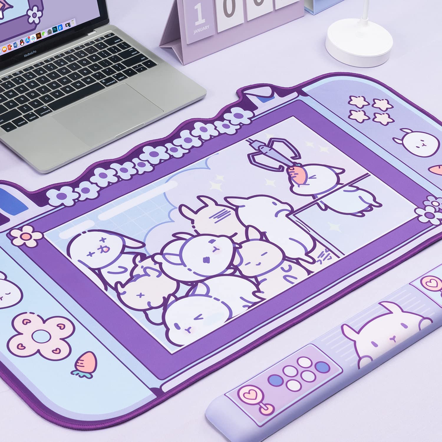 Large Kawaii Gaming Mouse Pad  - огляд і ціна Laptop Accessories Pink