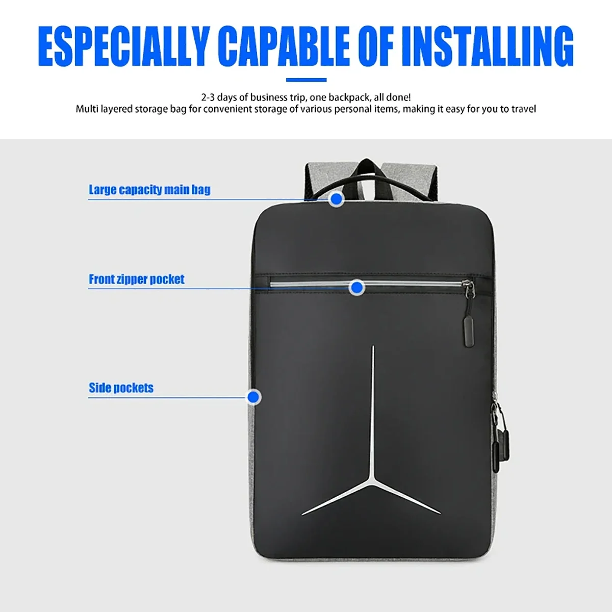 New Anti-theft USB Waterproof  - огляд і ціна Laptop Accessories Case