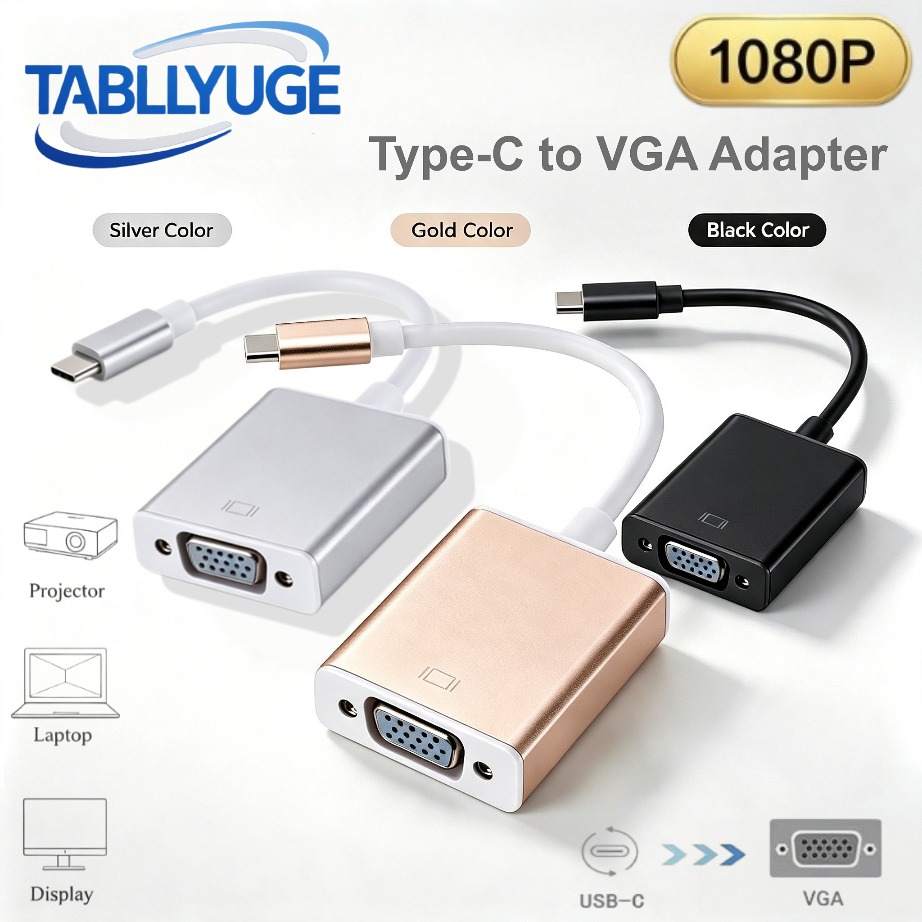 TABLLYUGE USB C to VGA  Adatpe - огляд і ціна Monitor Portable Usb