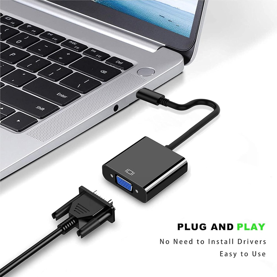TABLLYUGE USB C to VGA  Adatpe - огляд і ціна Monitor Portable Usb